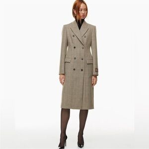 ARITZIA BABATON Figure Coat Hourglass Winter Double Breasted Jacket XXS NEW